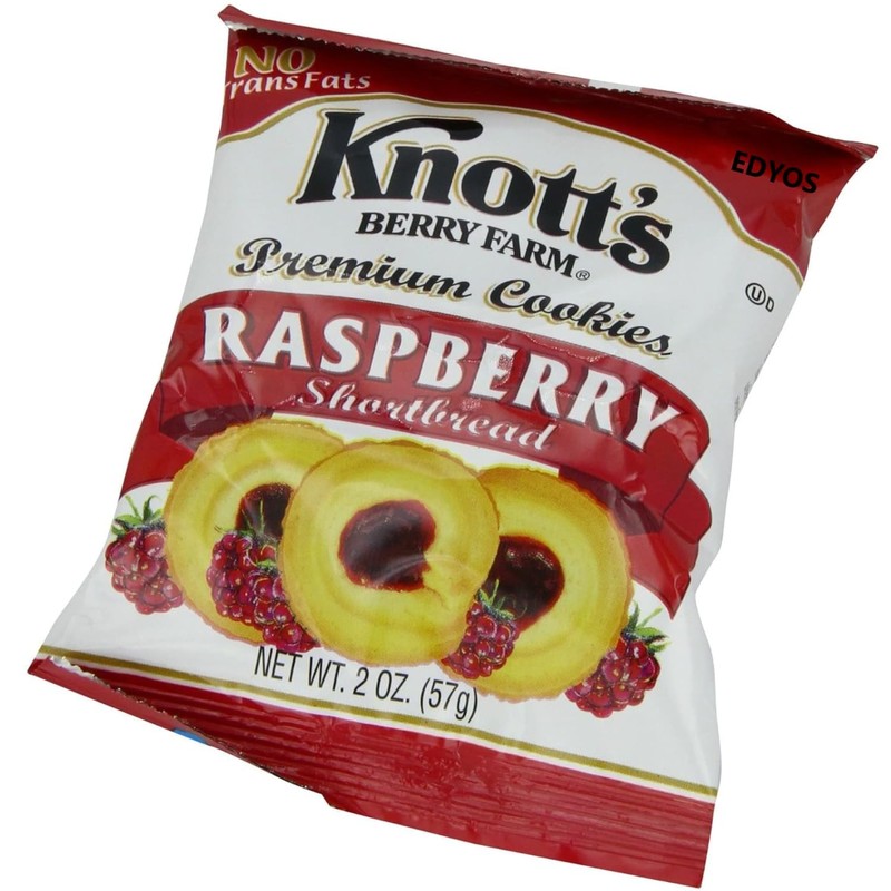 EDYOS Berry Farm Premium Raspberry Bite Sized Shortbread Cookies 2