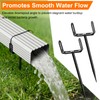 Downspout Bracket,Heavy Duty Size-Adjustable Storm-Proof Downpipe Bracket with Rust-Resistant Coating-Solid