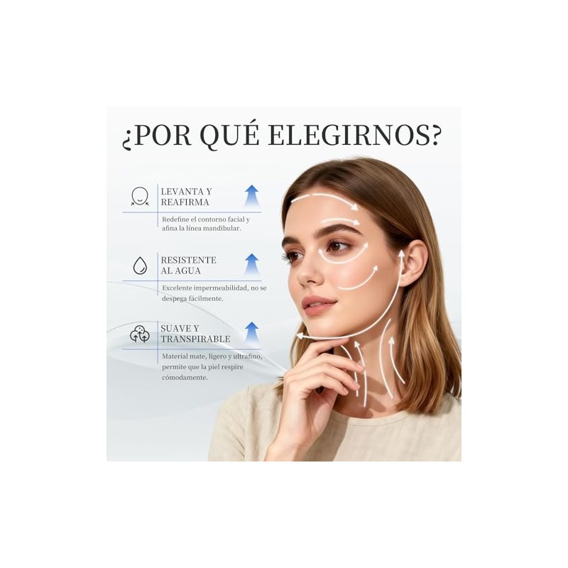 120 PCS Face Lift Tape para Rostro,1psc Tabletas de raspado