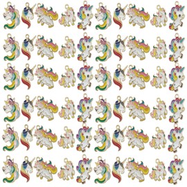 Youdiyla - Juego de 10 dijes de nube esmaltada, colores surtidos, Uniform size, Zinc, No es una piedra preciosa