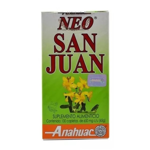 Anahuac Hierba De San Juan 100 Cáp Contra Estrés Y Depresión