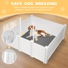 LotFun Whelping Box for Large Breed Dogs 48"x48"x18", PVC Puppy