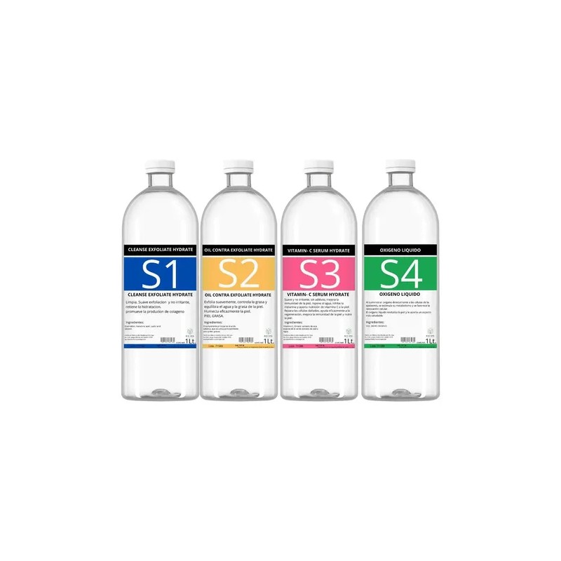 Kit De 4 Soluciones Para Hidra- Facial 1 Gel Neutro