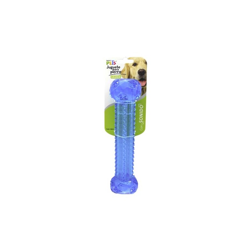 Fancy Pets Juguete Mancuerna Prisma Grande con Sonido para Perros