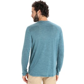 Icebreaker Merino Men's Sphere II Long Sleeve Tee, Green Glory Heather, X-Large