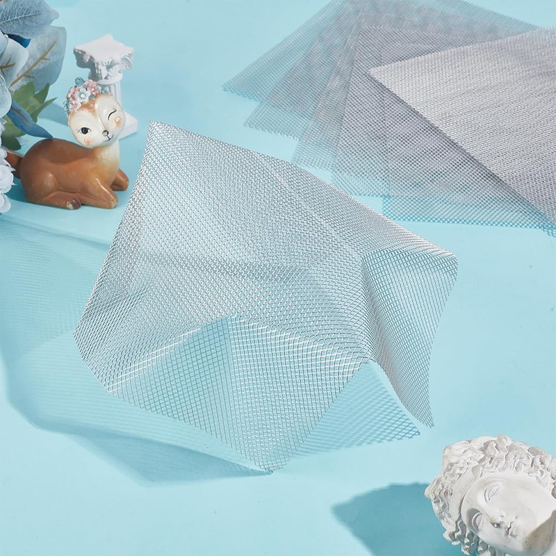 OLYCRAFT 12Pcs Aluminum Wire Mesh 25.1x25.1 cm Sculpting Mesh Sheet