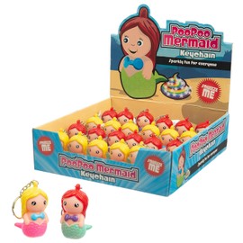 Funtime Gifts FU7370 Pooing Mermaid Keyring, Multi