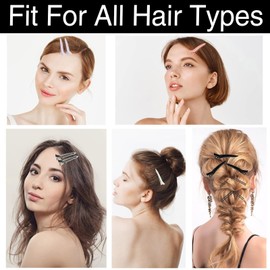 Flomiara Pin Curl Clips 25 Stück, silberfarbene Metall-Haarstyling-Clips zum Abteilen, Lockenverlängerungen & lange Haarspange, DIY-Entenschnabel-Clip, Make-up, Hautpflege-Zubehör für Frauen und