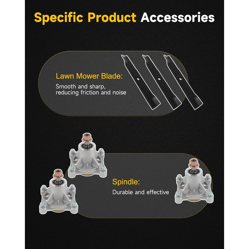 OCPTY Lawn Mower Deck Rebuild Kit 52", Mower Blade Rebuild