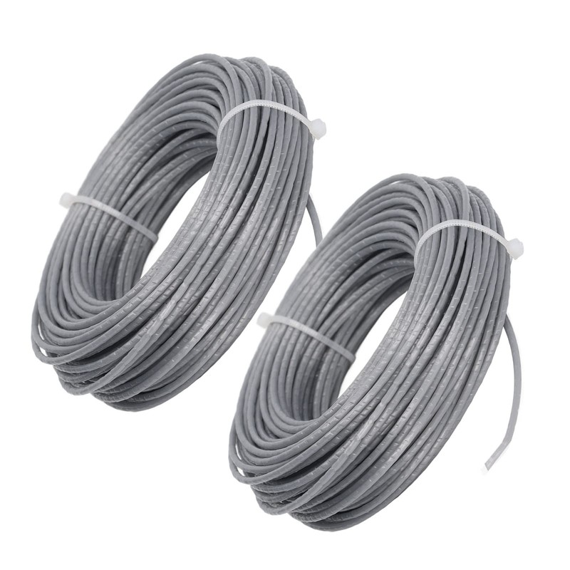 2PCS 24m 2.0mm Grass Trimmer Line, Lawn Mower Wire Rope