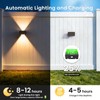 Solar Fence Lights Outdoor, 2-Pack Fence Lights Solar Powered with