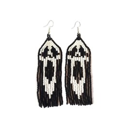 Pendientes colgantes con cuentas de Halloween para mujeres y niñas, diseño de calabaza, fantasma, para fiestas de disfraces, regalos de joyería festiva, Cuentas de cristal de circonita 11/0, Cuentas de cristal de circonita 11/0