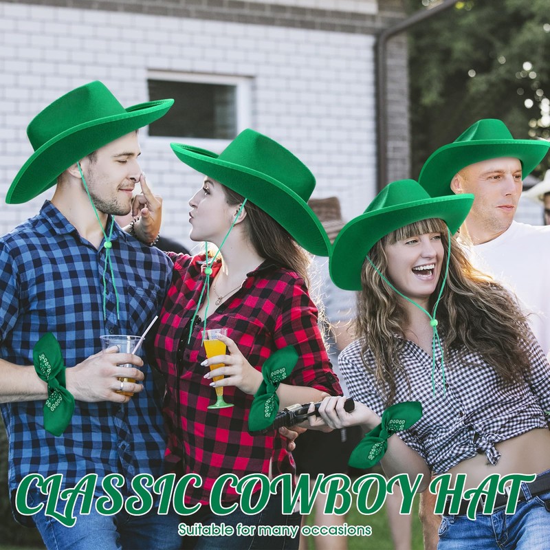 Coume 6 Sets Adult Cowboy Hat for Women and Men