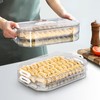 OFFKITSLY Food Storage Containers with Lids,4-Layer Plastic Cookie Storage Containers