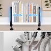 Metal Book Ends for Shelves - Heavy Duty Adjustable Bookends
