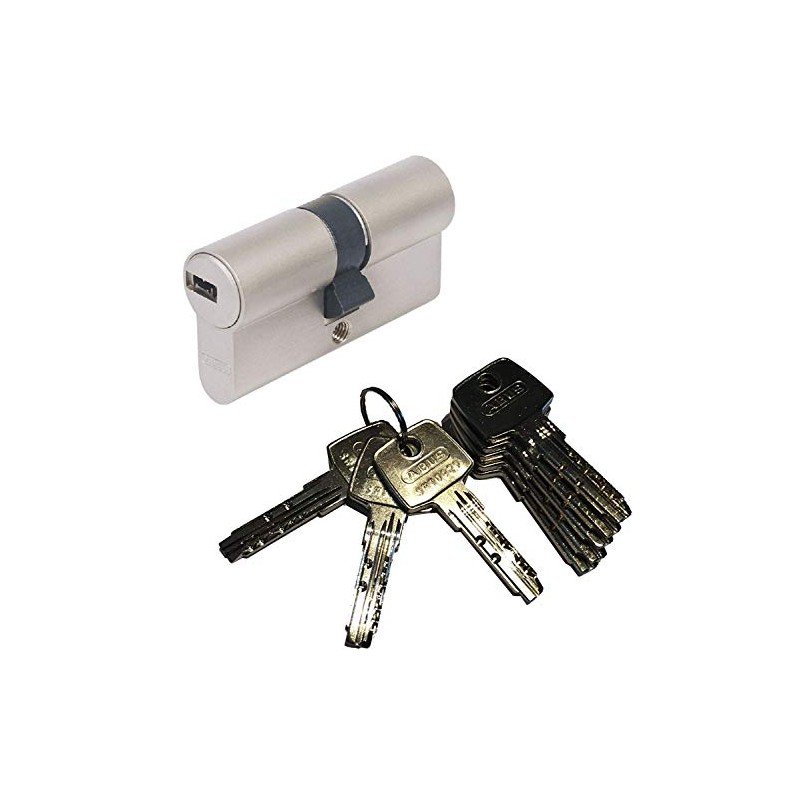 ABUS EC550 Profile-Double Cylinder Length 30/40mm with 8 Keys