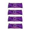10Pcs Chair Cover Bands Elastic Stretch Sashes Bows for Wedding