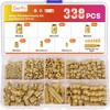 Gorffy 338 Piece Threaded Insert 3D Print, M2 M2.5 M3