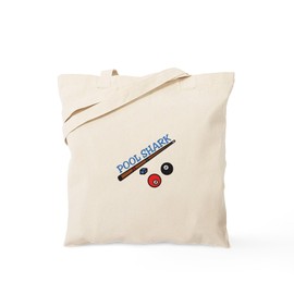 CafePress Pool Shark Tote Bag Reusable Natural Beige Canvas Shopping Bag