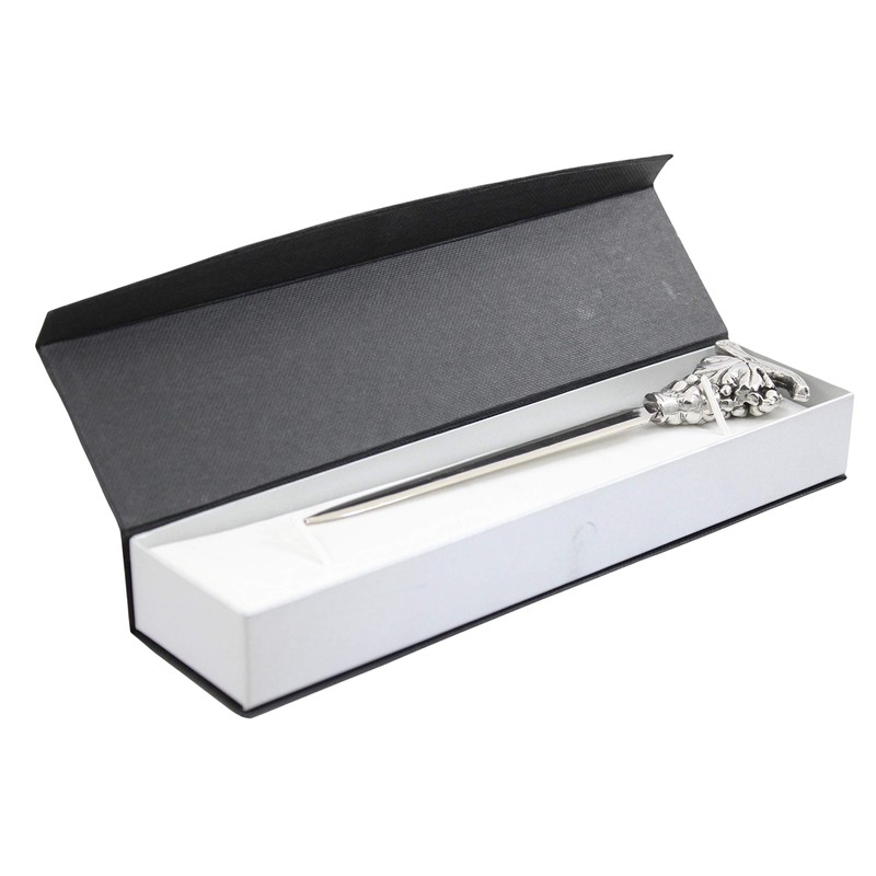 Cavagnini, Elegant Stainless Steel Pewter Letter Opener with Gift Box