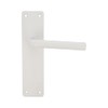Amig - White Aluminium Handle Set with Square Plate and