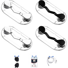 Gjinxi - 4 soportes magnéticos para anteojos, etiqueta de nombre ligera y soporte para bolígrafo magnético, accesorio de broche, pines elegantes para ropa, camisa, lentes de lectura y cadenas de
