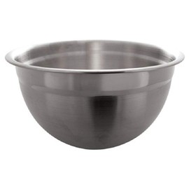 "TableCraft H834, Heavy Stainless Steel Mixing Bowl, 8 Qt, 1mm Thickness, Dishwasher Safe, 12.06"x12.06"x6.625", Ideal for Mixing, Whipping, and Prep in Kitchens"