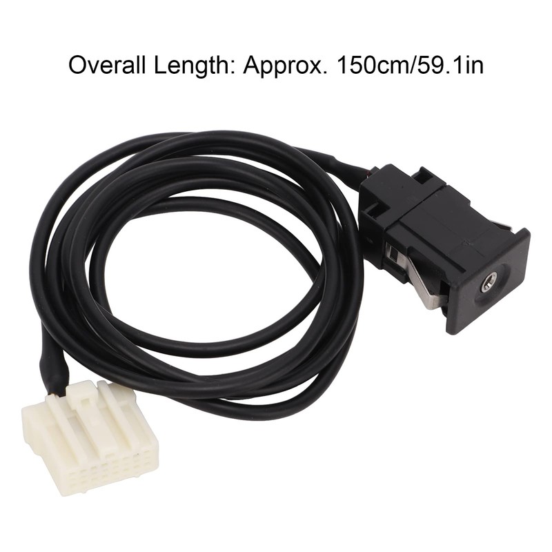 Qiilu Aux Female Audio Switch Cable Stereo Wiring Harness Aux