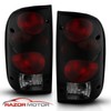 AmeriLite for 1995-2000 Toyota Tacoma Black Smoke Replacement Tail Lights