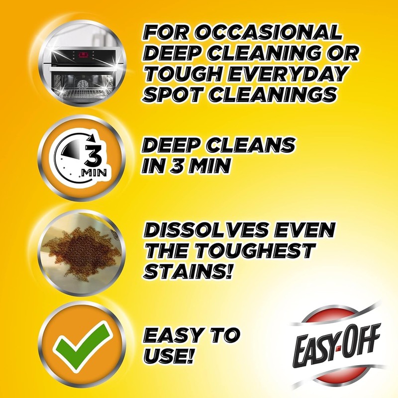 Easy Off Professional Oven & Grill Cleaner, Removes Tough Burnt
