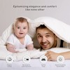 Purity Home 100% Cotton White Fitted Sheet Double Bed 35cm