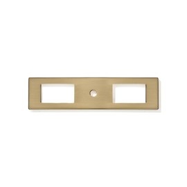 khtumeware 4 Inch Champagne Bronze 5-Pack Knob Cabinet pulls Back Panel Solid Cabinet and Drawer Backplate for Kitchen, Bathroom, and Furniture Pull Handles