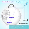 Bubble Machine for Kids Toddlers,45°/360° Auto Rotatable Spherical Bubble Maker