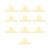 10pcs Metal Binder Clip Multipurpose Strong Grip Large Paper Binder