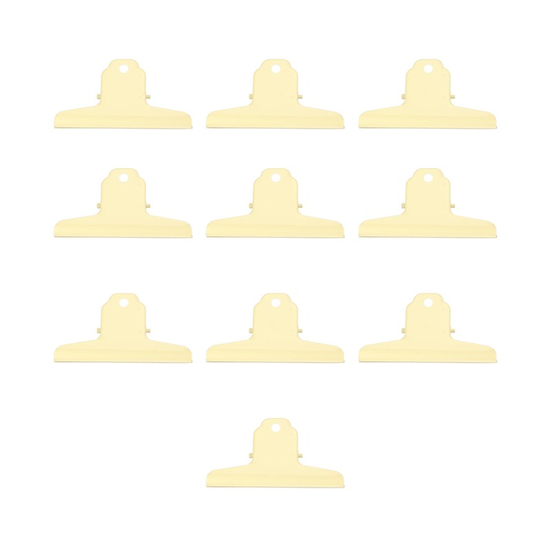 10pcs Metal Binder Clip Multipurpose Strong Grip Large Paper Binder