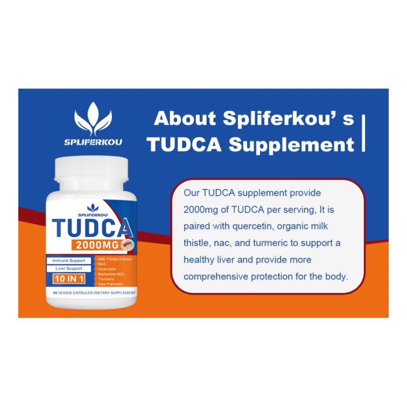 Tudca 2000mg Con 60 Capsulas Apoyo Hepático Hecho En Usa