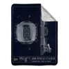 Arrowhead Stadium Blueprint Fleece Stadium Blanket (60x80)