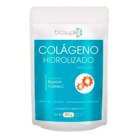 Colágeno Hidrolizado Biosuple Sabor 300g Magnesio Vitamina
