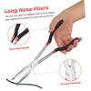 TEHAUX Long Reach Pliers Extra Long Needle Nose Pliers with