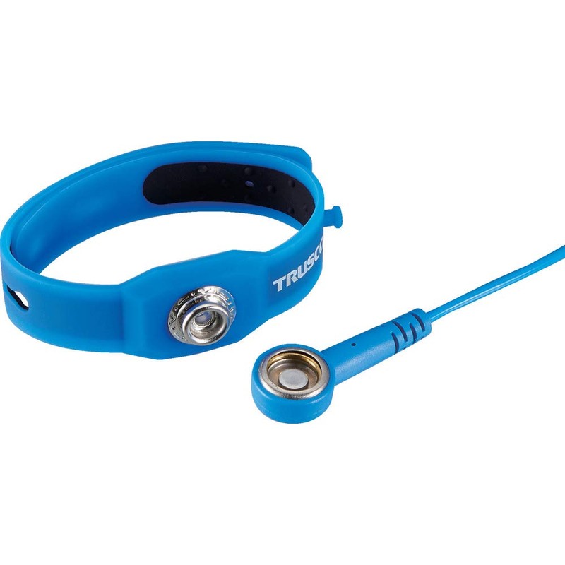 TRUSCO CRWS-B Wrist Strap for Clean Rooms, Cord Effective Length