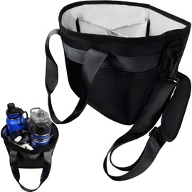 DERABY Insulated 4 Cup Drink Carrier Tote | 1680D Fabric Reusable Coffee Cup Bag with Adjustable Dividers | Portable & Secure Caddy for Hot & Cold Beverages | Family Size