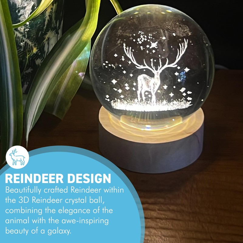 Thorness 3D Crystal Ball Night Light USB Lamp – Ludosphere