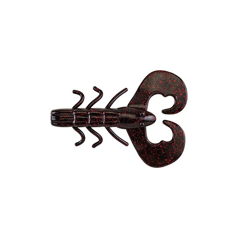 Berkley Unisex Adult PowerBait Fishing Lure Black Red Spot 3"