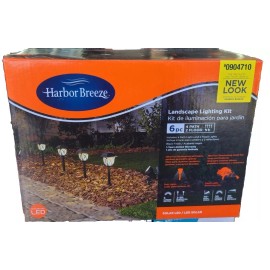 Harbor Breeze 15-Lumen Black Solar LED Outdoor Path Light Kit (3500 K)