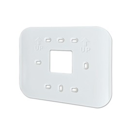 Large Thermostat Backplate – Universal Fit for Standard Thermostats, Wall Plate Cover for Clean Wall Finish(Off-White)