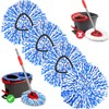 4 Pack Mop Replace Heads for 2 Tank System, Spin