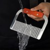 Crinkle Cutter Stainless Steel Potato Slicer Heavy Duty Wavy Crinkle
