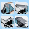 Bighan Universal Awning for Prams, Sun Protection with UV, Flexible