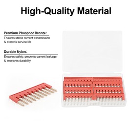 10Pcs FBS 10-5 Terminal Bridge Connector, DIN Rail Terminal Block Press, Terminal Block External Bridge, Compatible with PT2.5 External Bridge Jumpers, Side Plug-in Rail Terminal Block