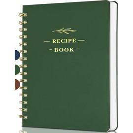 Perfect Blank Recipe Book-Recipe Book to Write in Your Own Recipes,Hardcover Personal Blank Recipe Book, Recipe Notebook Hold 144 Exclusive Formula Recipes (olive-green)